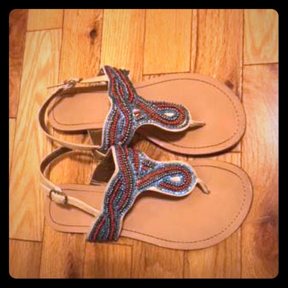BCBGeneration Sandals - Beautiful Beadwork!